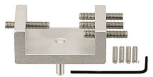 EM-Tec B26 Klemmprobenhalter für Proben bis 26 mm, Aluminium, Std. Pin